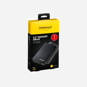 Intenso Memory Drive 1To HDD Externe 2.5" USB 3.2 Gen 1, 5400 RPM, 85/75 Mo/s Lecture/Écriture, FAT32, Boîtier Noir, Compatible Windows/macOS - Miniature 3