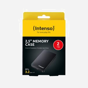 Intenso Memory Case 2To USB 3.2 Gen 1 (3.1 Gen 1) HDD 2.5" 5400 tr/min, lecture 85Mo/s, écriture 75Mo/s, FAT32, compatible Windows/macOS - Miniature 2