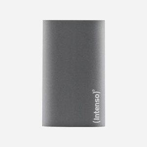 Intenso SSD Externe 128GB - USB 3.2 Gen 1 Type-A, 320Mo/s Lecture, 70Mo/s Ecriture, Boîtier Aluminium 1.8", Anthracite - Réf. 3823430