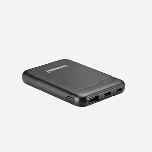 Intenso 7313520 Power Bank 5000mAh LiPo Noir - 1x USB-A 2.1A, 1x USB-C 2.1A, écran LED, recharge via Micro-USB + USB Type-C - Miniature 5