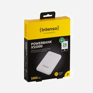 Intenso 7313522 Batterie Externe 5000mAh LiPo, 1x USB-A, 1x USB-C, 2.1A, Blanc, Chargement USB, Protection Surcharge/Court-circuit, Câble USB Type-A vers USB Type-C - Miniature 2