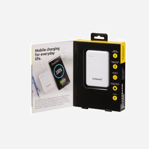 Intenso 7313522 Batterie Externe 5000mAh LiPo, 1x USB-A, 1x USB-C, 2.1A, Blanc, Chargement USB, Protection Surcharge/Court-circuit, Câble USB Type-A vers USB Type-C - Miniature 3