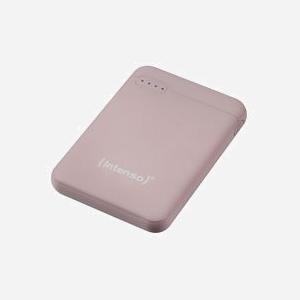 Intenso XS5000 Rose : Batterie Externe LiPo 5000mAh, USB-A/USB-C 2.1A, Recharge USB, 90x63x12.6mm, Protection Surtension/Surcharge - Miniature 4