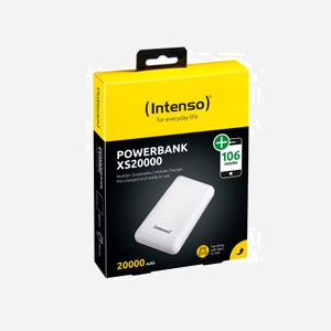Intenso Powerbank XS20000 20000mAh LiPo, 2x USB (Type-A & Type-C), 5V/3.1A, Écran LED, Recharge via Micro-USB/USB-C, Blanc, Ref: 7313552 - Miniature 2