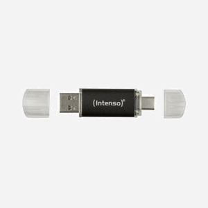 Intenso 3539491 Clé USB 128 Go USB Type-A/Type-C 3.2 Gen 1, 70Mo/s, Aluminium Anthracite, 65x18x8mm, 9g, Format Casquette - Miniature 2