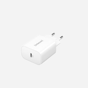 Intenso Adaptateur Secteur USB-C 20W (7802012) - Charge Rapide Universel, Type C, 1 Port USB-C, 100-240V, Blanc, Certifié CE/UKCA/Triman