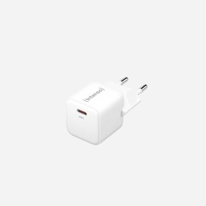 Intenso Adaptateur Secteur USB-C 30W GaN 7803022 Universel Blanc, Charge Rapide, 1 Port Type C, 5V/3A, 9V/3A, 12V/2.5A, 15V/2A, 20V/1.5A