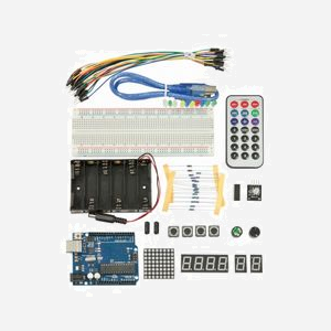 Kit de Démarrage ALLNET ALL-E-2 (E2) pour 4Duino avec Module Avertisseur, Capteur Flamme et Module LED, Poids 1kg - Miniature 1