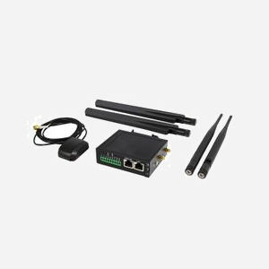 Routeur 4G LTE ALLNET ALL-RUT22GW, Ethernet WAN, emplacement SIM, 1 port RJ-45, 2 antennes externes amovibles, température -30°C à 70°C, noir.