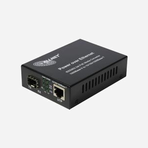 ALLNET Convertisseur Media Gigabit Ethernet ALL-MC202P-SFP1-POE, Ports RJ45 10/100/1000Base-T, Port MiniGBIC Multimode/Monomode, PoE 52V, 1.25A