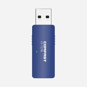 ALLNET ALL-WA0300AC Point d'accès Wi-Fi 867 Mbit/s 2.4/5 GHz Bluetooth 4.2, Sécurité WEP/WPA/WPA2, Antenne interne, Bleu, 53x17x9mm