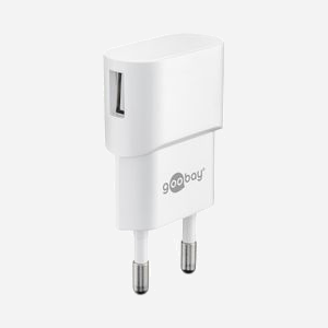 Goobay 44948 Chargeur Secteur Universel Noir, 1 Port USB 2.0, 5W, 5V, Entrée 100-240V, Compact (37.7x64.8x18.5mm), Conforme RoHS - Miniature 1