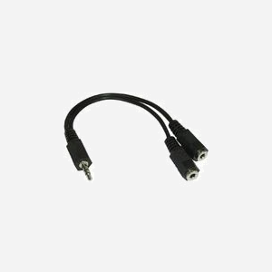 Câble audio PureLink LP-AA120 0.1m, Connecteur 3.5mm mâle vers 2 x 3.5mm femelle, Contacts Nickel, Noir, Longueur 10cm - Miniature 1