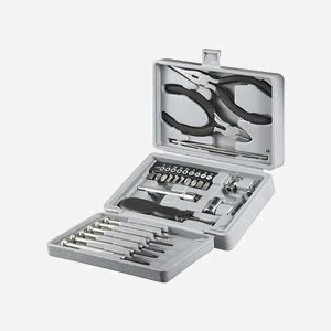 Microconnect 77093 - Kit d'Outils de Réparation Électronique Noir - Dimensions Emballage 166x112x56mm - Poids 500g