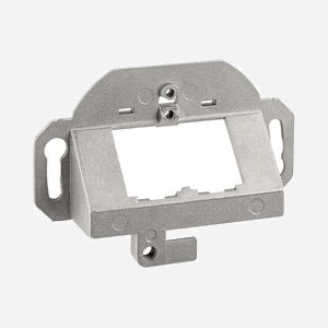 Goobay 93825 : Module double pour prises Keystone, Argent, 70x45x20mm, 2 ports, 25g - Miniature 1