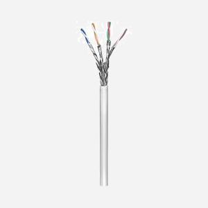 Câble Réseau Goobay 93955 Cat6 SF/UTP (S-FTP) 100m Gris, Conducteurs AWG 23/1, Bande Passante 250MHz, Gaine PVC, Diamètre Rond - Miniature 3