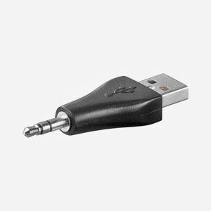 Goobay 93981 Adaptateur USB-A Mâle vers Jack 3.5mm Mâle Noir – Connecteurs Droit, Liaison Audio Standard, 1 Pièce - Miniature 2