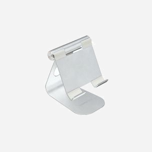 Terratec 219728 Support Passif Aluminium Argent pour Mobile/Smartphone, Tablette/UMPC, Usage Intérieur, 139x112x130mm, 214g, RoHS