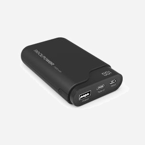 Ultron PB-7500C Batterie Externe 7500mAh Noir, 1x USB Type-A, 1x USB Type-C, Sortie 5V/2.1A, Écran Intégré, Protection Surcharge/Surtension - Miniature 1