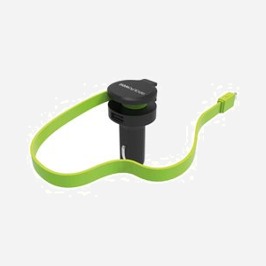 RealPower 257635 Chargeur Auto Universel 1 Port USB 2.0, 5V/4.8A, Entrée 12-24V, Câble Intégré 0.58m, Noir/Vert. - Miniature 2