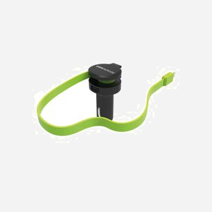 RealPower 257637 Chargeur Auto Universel 1 Port USB 2.0 5V/4.8A (2.4A/Port) Allume-cigare 12-24V Câble Lightning 0.58m Noir/Vert - Miniature 1