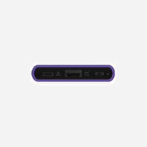 Terratec P50 Pocket Batterie Externe LiPo 5000mAh Violet - USB-A + USB-C 5V/2.1A - Entrée Micro-USB/USB-C - 93x64x13mm, 103g - Miniature 2