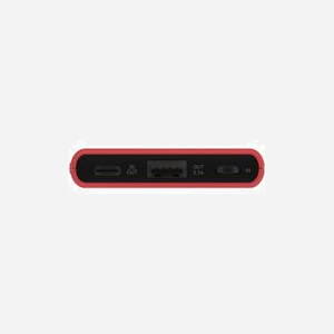 Terratec P50 Pocket Batterie Externe LiPo 5000 mAh Rouge, 2 ports USB (Type-A + Type-C), 5V/2.1A, recharge USB, compatible universel - Miniature 2