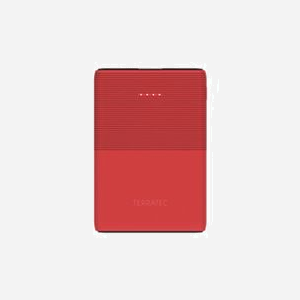 Terratec P50 Pocket Batterie Externe LiPo 5000 mAh Rouge, 2 ports USB (Type-A + Type-C), 5V/2.1A, recharge USB, compatible universel - Miniature 3