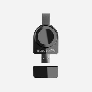 Terratec ChargeAIR Watch - Chargeur USB Intérieur 5V/2W Noir pour Smartwatch Apple Watch 1/2/3/4 - 33x10x65mm - Certification CE - Miniature 2