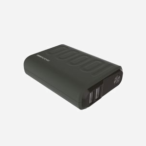 RealPower PB-10000PD+ Midnight Green, Batterie Externe 10000mAh, 2x USB-A (3A/2A), 1x USB-C (1.5A), Recharge Rapide, Vert, Compatible USB Power Delivery