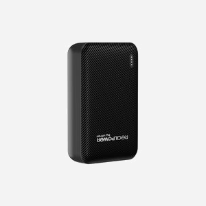 RealPower PB-10000 SE Batterie Externe 10000mAh LiPo Noir, 2x USB-A + 1x USB-C, Charge Rapide, Entrée Micro-USB/USB-C, 5V 2.4A, CE - Miniature 2