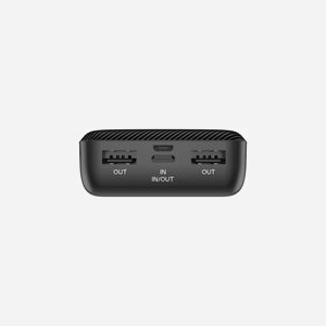 RealPower PB-10000 SE Batterie Externe 10000mAh LiPo Noir, 2x USB-A + 1x USB-C, Charge Rapide, Entrée Micro-USB/USB-C, 5V 2.4A, CE - Miniature 3