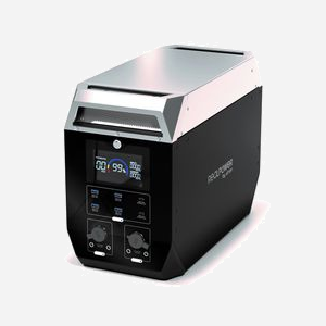 RealPower PS-2000C Station d'Alimentation Portable LiFePo4 620000mAh, 2000W, Entrées AC/Solaire/DC, Sorties CA (x3), USB-A (x4), USB-C (x2)