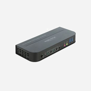 DeLOCK Commutateur KVM HDMI 4K 60Hz 2 Ports, USB 3.0/2.0, Audio, Sélection par Souris/Clavier/Bouton/Télécommande, Alimentation Secteur - Miniature 1
