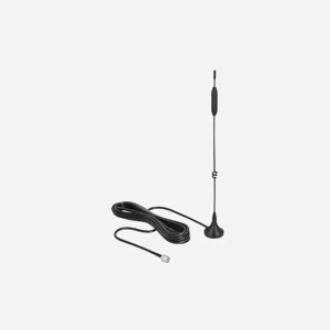 DeLOCK 12420 Antenne Omni-directionnelle 5 dBi, 50 Ohm, -30°C à 70°C, compatible LTE/GSM/UMTS/Bluetooth/WLAN 2.4GHz/ZigBee/DECT/Z-Wave/LoRa 868MHz/915MHz