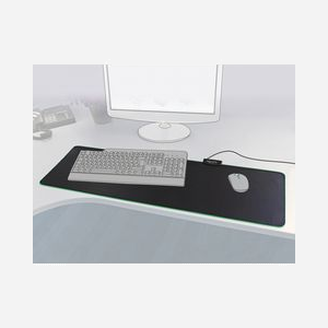 DeLOCK 12555 Tapis de Souris Gaming RGB 920x303x3 mm Noir, Rétroéclairage Rouge/Vert/Bleu, Connexion USB Type-A, Câble 2 m - Miniature 3