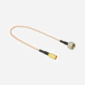 DeLOCK Câble Coaxial RG-316 0.25m F vers SMB Noir - Connecteur F, Connecteur SMB, Impédance 50 Ohm - Longueur 0.25 mètre - Miniature 1
