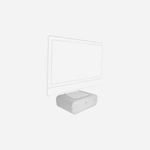 DeLOCK Support Écran Bureau Blanc 230x325x120mm, Capacité 30kg, 1 Écran, avec 2 Tiroirs Rangement, Construction Plastique, Référence 18325 - Miniature 4