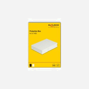 DeLOCK Boîte de Protection HDD 3.5" Plastique Bleu 162x112x31mm pour Stockage et Transport Sécurisé Disque Dur 3.5" - Miniature 4