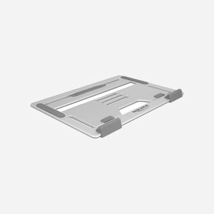 DeLOCK Support Aluminium Pliable pour Laptop jusqu'à 15.6" (39.6cm), Réglable en Hauteur, 290x210x20mm, 534g - Miniature 2