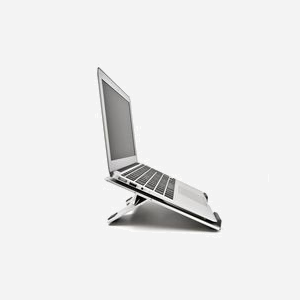 DeLOCK Support Aluminium Pliable pour Laptop jusqu'à 15.6" (39.6cm), Réglable en Hauteur, 290x210x20mm, 534g - Miniature 4