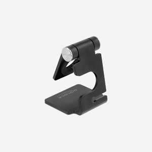 DeLOCK 18429 - Support Actif Réglable pour Smartwatch - Aluminium Noir - 65x65mm - Gestion Câble Intégrée - Compatible Tous Modèles - Miniature 2