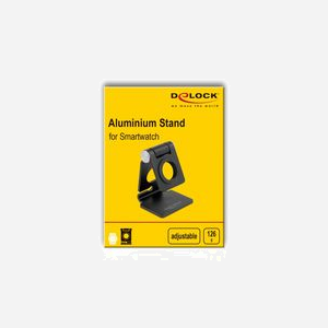 DeLOCK 18429 - Support Actif Réglable pour Smartwatch - Aluminium Noir - 65x65mm - Gestion Câble Intégrée - Compatible Tous Modèles - Miniature 4
