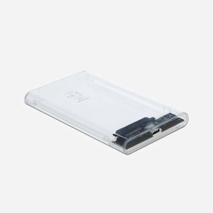 DeLOCK Boîtier Externe 2.5" SATA HDD/SSD, USB 3.2 Gen 2 (10 Gbps) Type-C, USB Type-A/Type-C, Chipset VIA VL716, Support UASP, 9.5mm, 4To - Miniature 1
