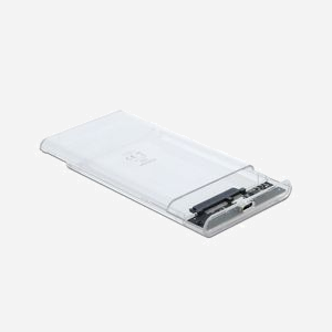 DeLOCK Boîtier Externe 2.5" SATA HDD/SSD, USB 3.2 Gen 2 (10 Gbps) Type-C, USB Type-A/Type-C, Chipset VIA VL716, Support UASP, 9.5mm, 4To - Miniature 2