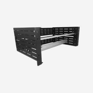 DeLOCK Support Rail DIN 19" 4U Noir - Kit de Montage Métal 306x485x176mm avec Rails DIN 35mm pour Rack 19 pouces, 16 pièces (Réf. 42632) - Miniature 1