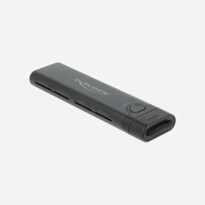 DeLOCK Boîtier Externe USB Type-C 3.2 Gen 2 pour M.2 NVMe PCIe/SATA SSD (2230/42/60/80) - Chipset Realtek RTL9210B, Support UASP, Installation sans outil