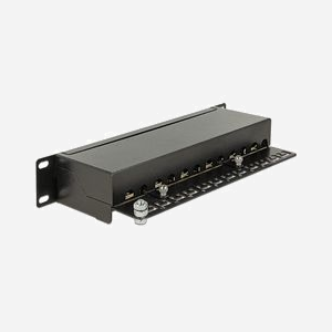 Baie de Branchements 1U DeLOCK 43310 - 12 Ports Cat6a - Métal Noir - Montage Rack 1U - 254x44x109mm - Certifications ISO/IEC 11801 & EN 50173-1 - Miniature 2