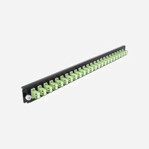 DeLOCK Panneau Fibre Optique 19" 1U 24 Ports LC Duplex Vert Citron (43362) 44x44x482.6mm Montage Rack Fibre Channel - Miniature 1