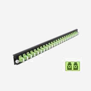 DeLOCK Panneau Fibre Optique 19" 1U 24 Ports LC Duplex Vert Citron (43362) 44x44x482.6mm Montage Rack Fibre Channel - Miniature 2